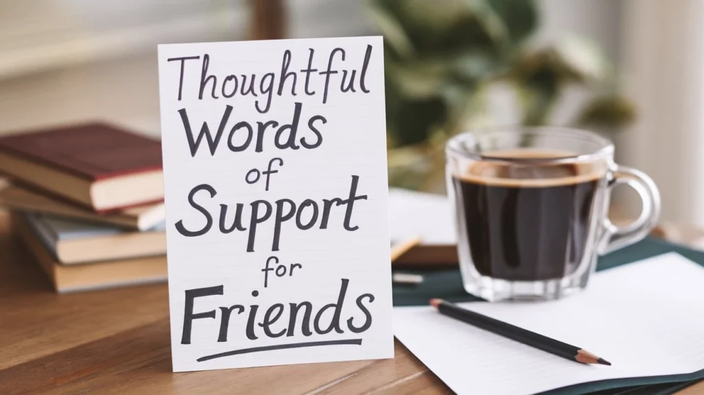 Thoughtful Words of Support for Friends