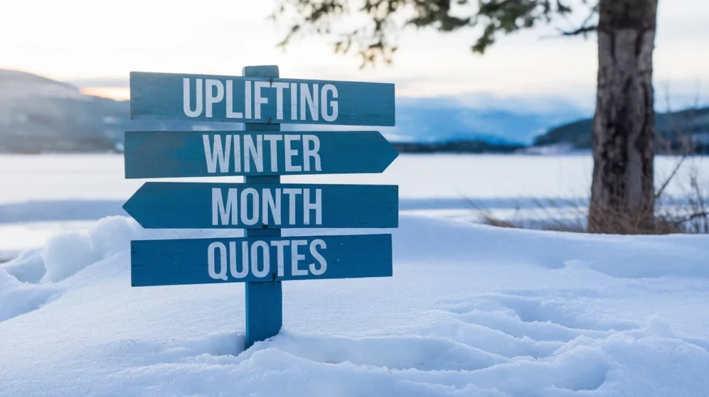 Uplifting Winter Month Quotes