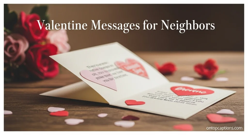 Valentine Messages for Neighbors