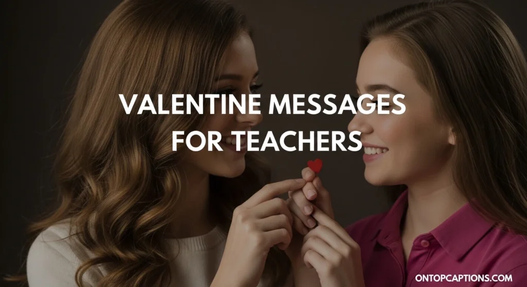 Valentine Messages for Teachers