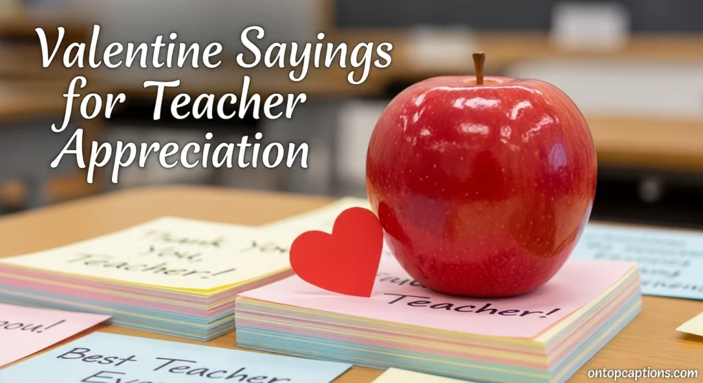 Valentine Sayings for Teacher Appreciation