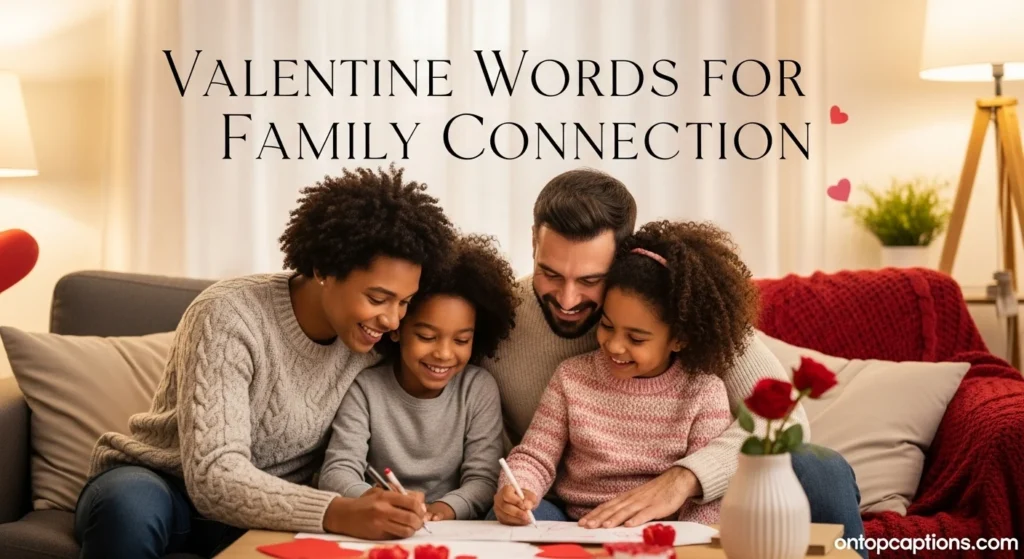 Valentine Words for Family Connection