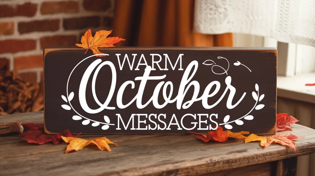 Warm October Messages