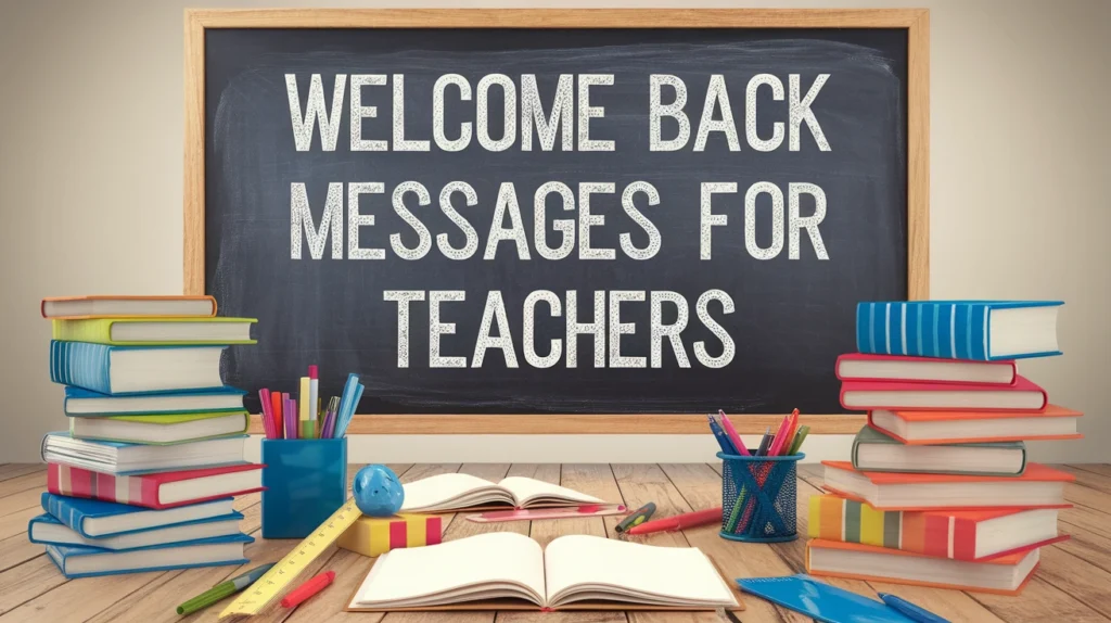 Welcome Back Messages for Teachers