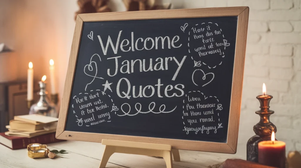 Welcome January Quotes