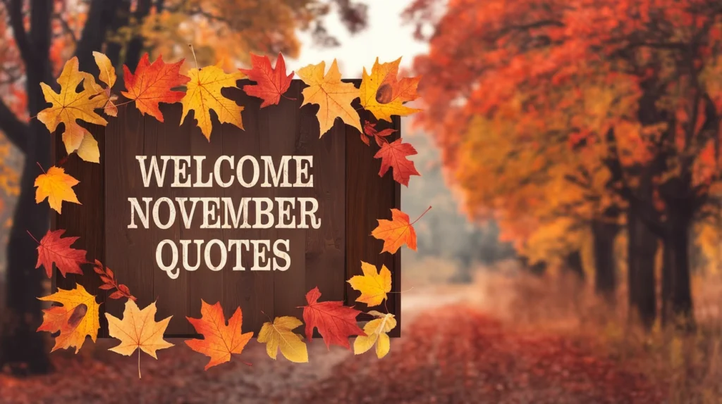 Welcome November Quotes