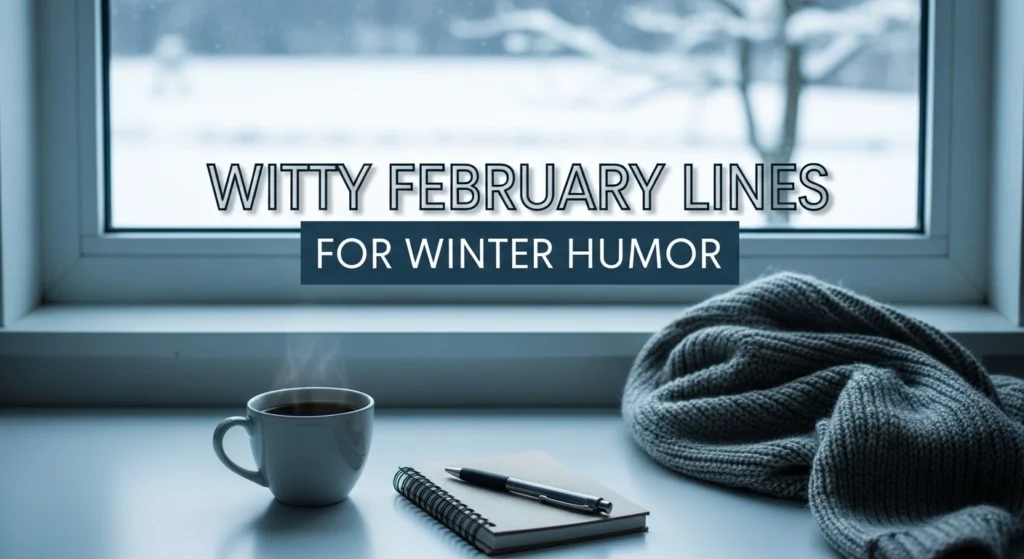Witty February Lines for Winter Humor