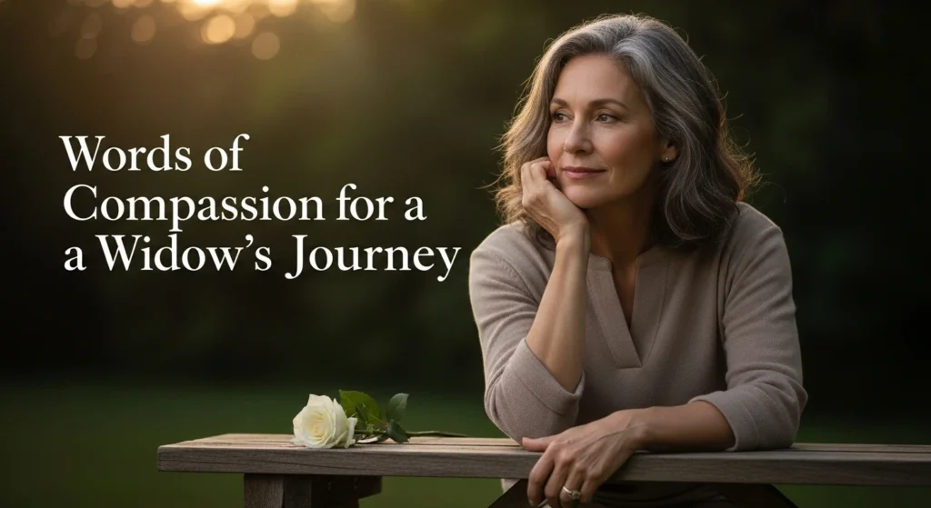 Words of Compassion for a Widow’s Journey
