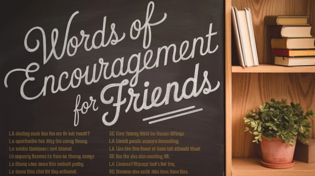 Words of Encouragement for Friends