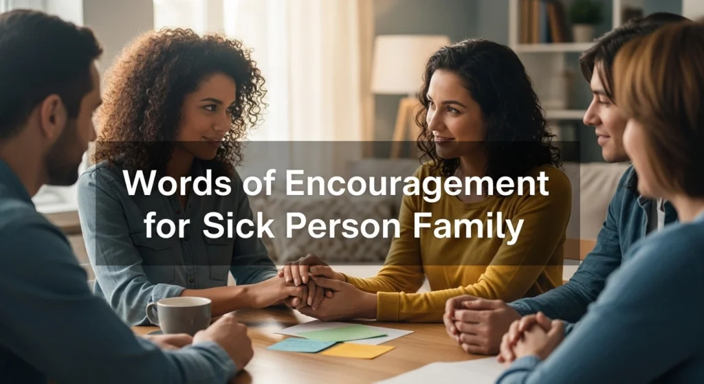 Words of Encouragement for Sick Person Family
