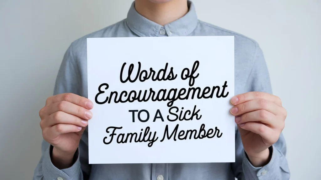 Words of Encouragement to a Sick Family Member