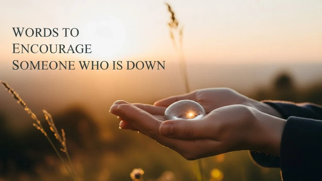 Words to Encourage Someone Who Is Down
