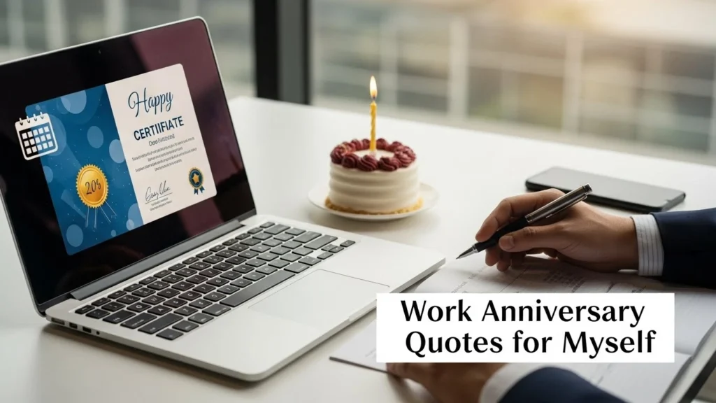 Work Anniversary Quotes for Myself
