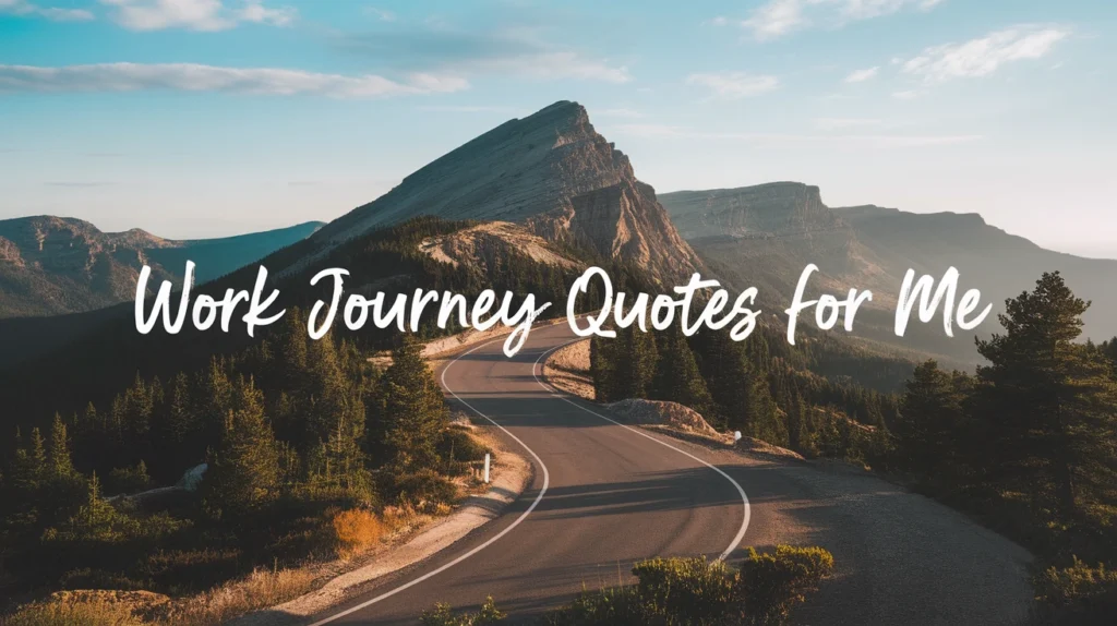 Work Journey Quotes for Me