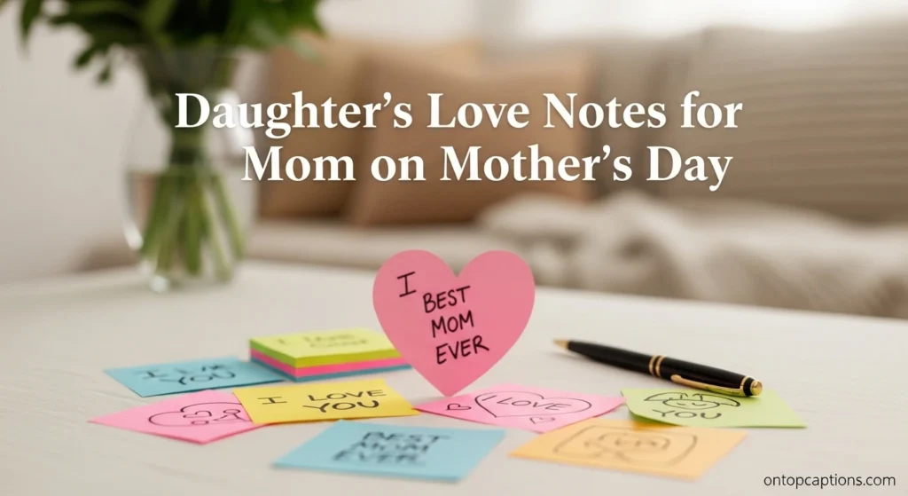 Daughter’s Love Notes for Mom on Mother’s Day