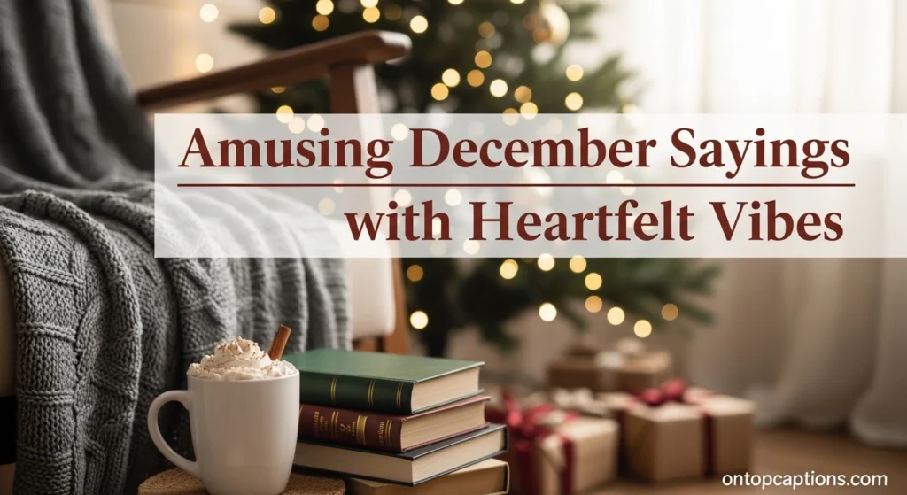 Amusing December Sayings with Heartfelt Vibes