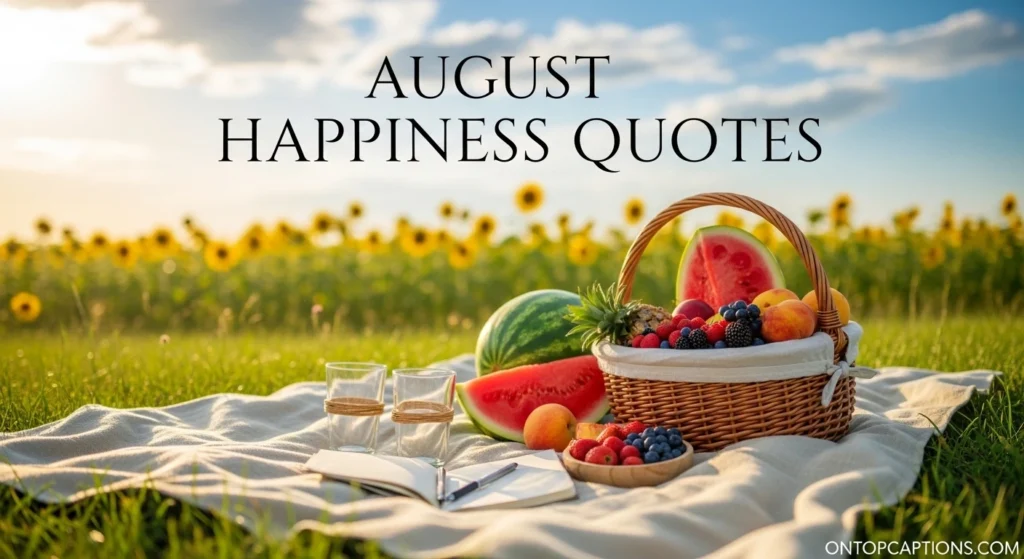 August Happiness Quotes