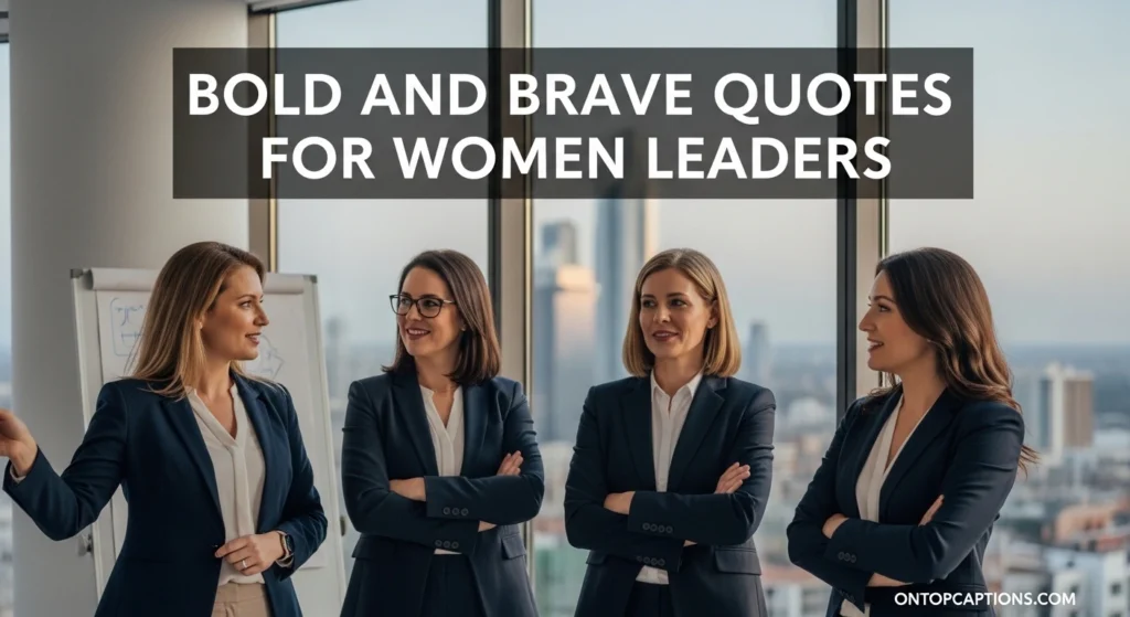 Bold and Brave Quotes for Women Leaders