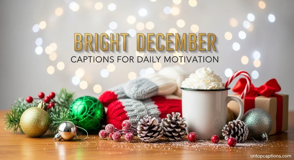 Bright December Captions for Daily Motivation