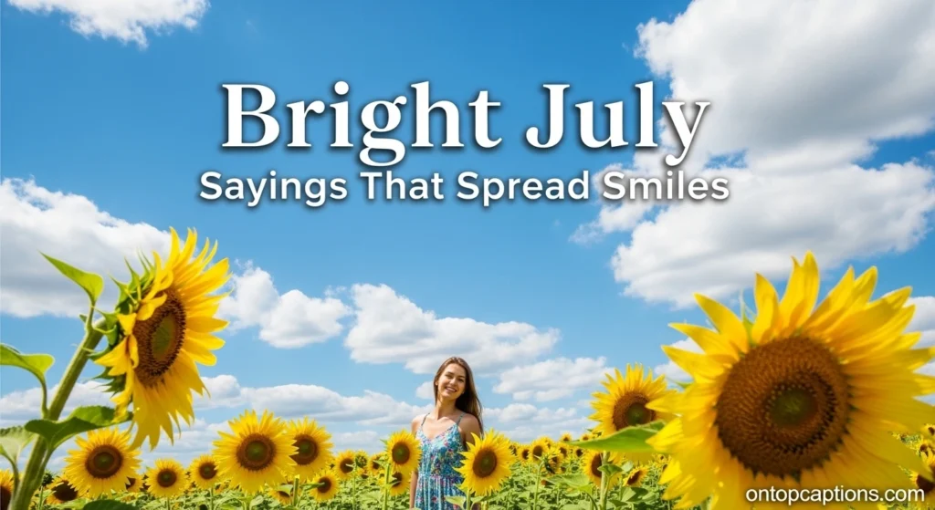 Bright July Sayings That Spread Smiles