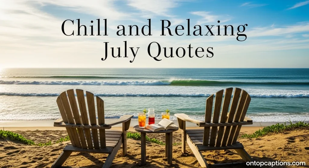 Chill and Relaxing July Quotes