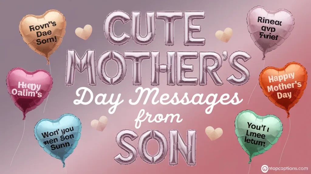 Cute Mother’s Day Messages From Son