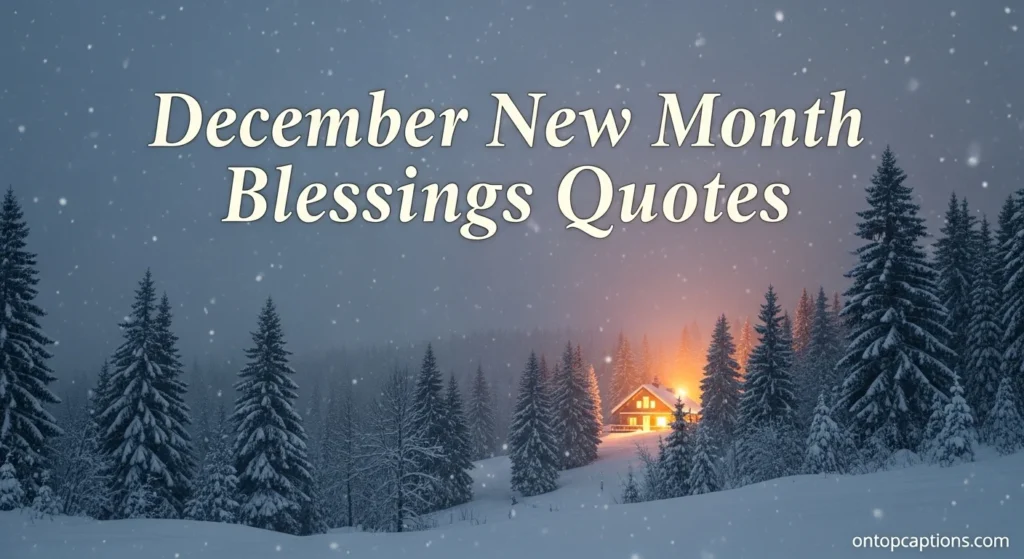 December New Month Blessings Quotes