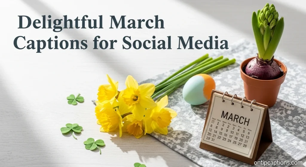 Delightful March Captions for Social Media
