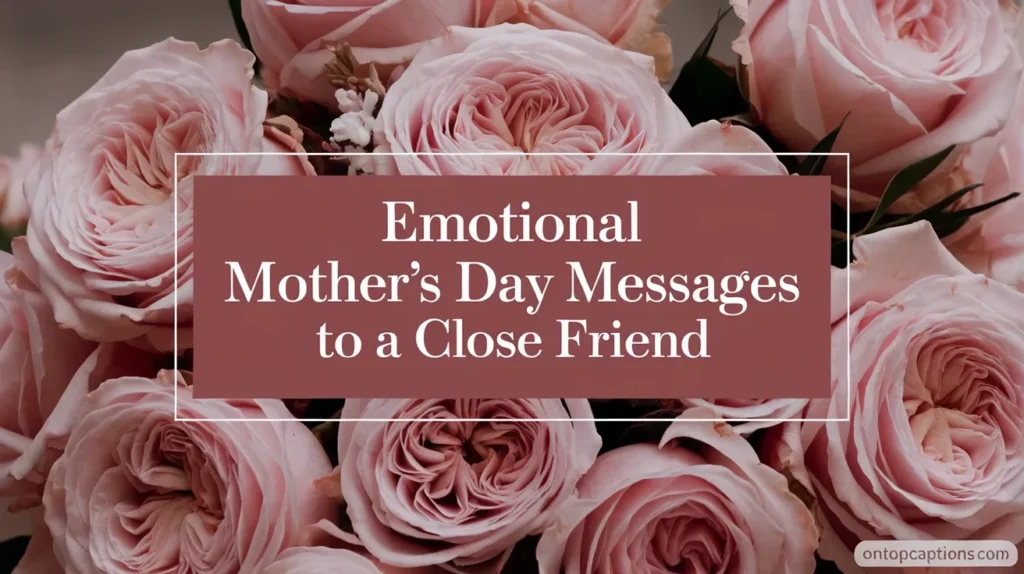 Emotional Mother’s Day Messages to a Close Friend