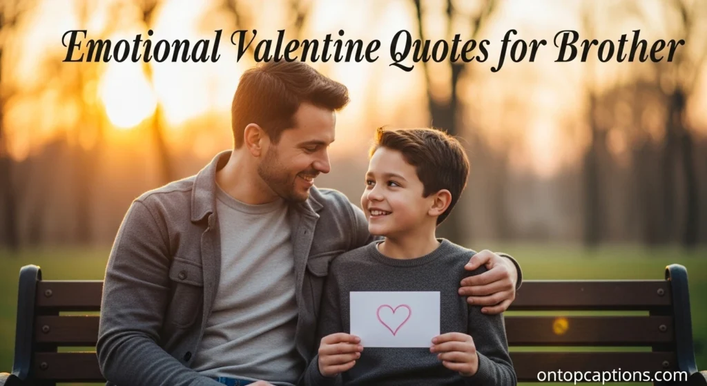 Emotional Valentine Quotes for Brother