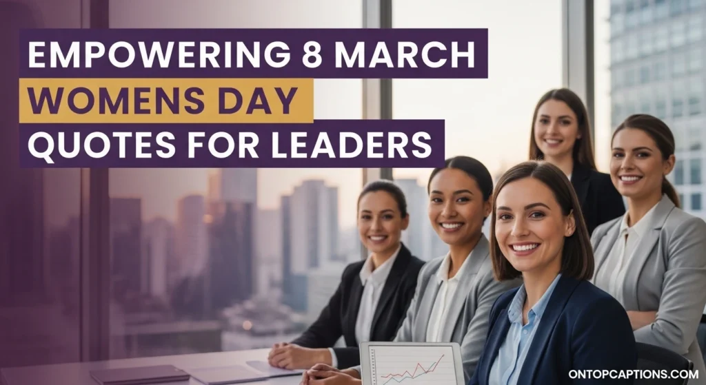 Empowering 8 March Womens Day Quotes for Leaders