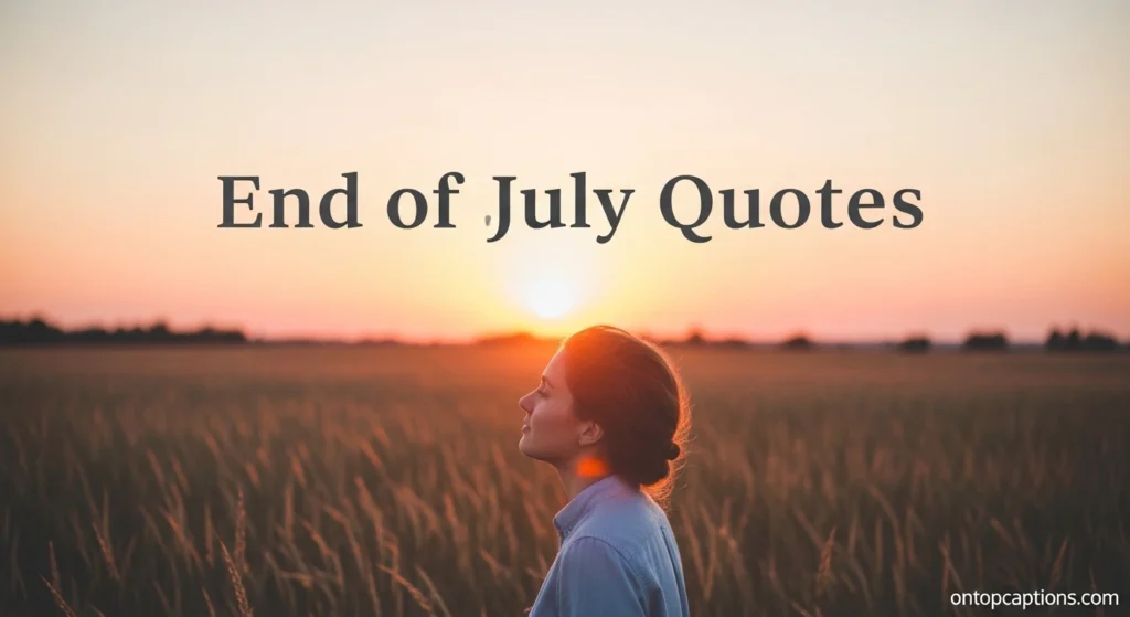 End of July Quotes