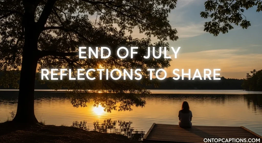 End of July Reflections to Share