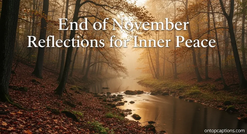 End of November Reflections for Inner Peace
