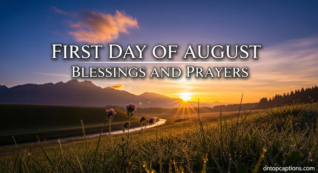 First Day of August Blessings and Prayers