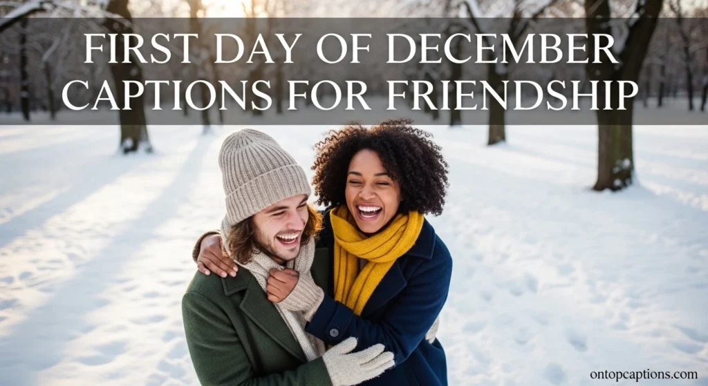 First Day of December Captions for Friendship
