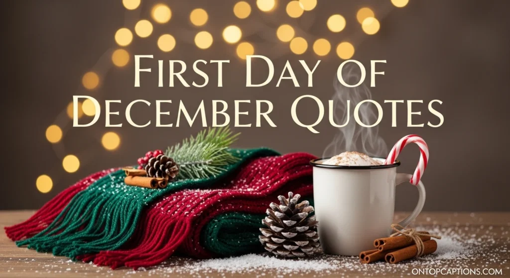 First Day of December Quotes