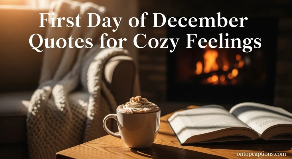 First Day of December Quotes for Cozy Feelings