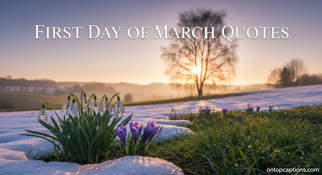 First Day of March Quotes