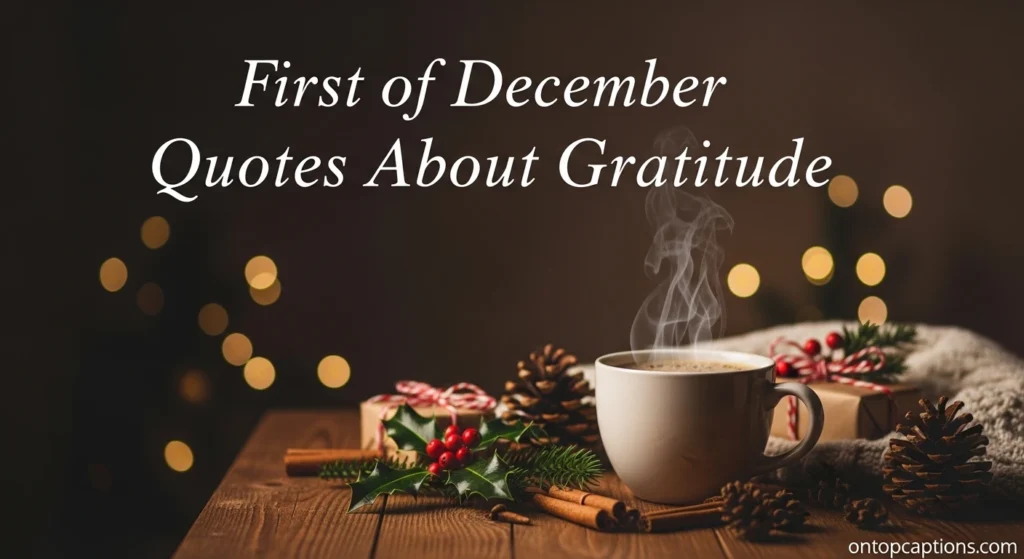 First of December Quotes About Gratitude