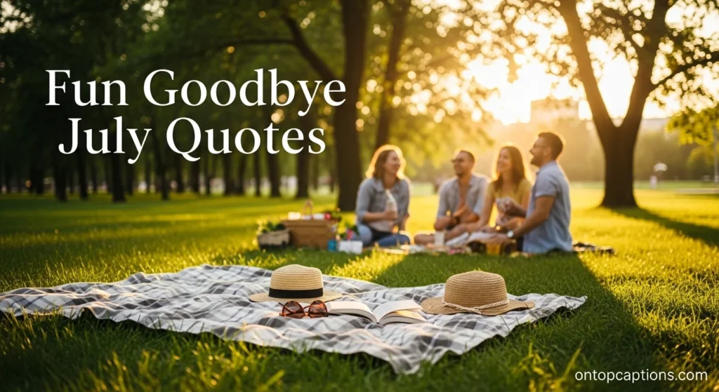 Fun Goodbye July Quotes