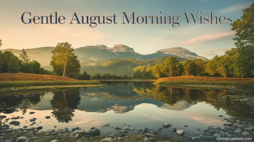 Gentle August morning wishes