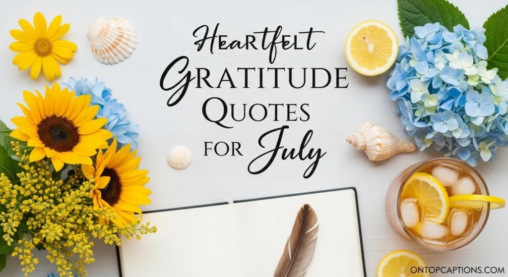 Heartfelt Gratitude Quotes for July