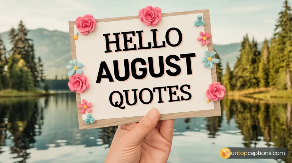 Hello August Quotes
