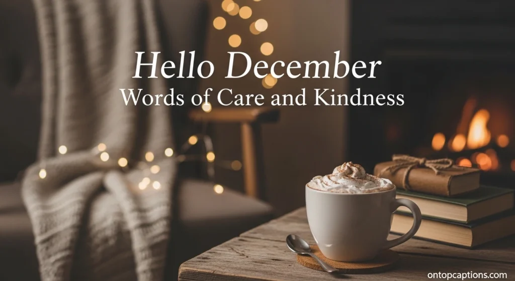 Hello December Words of Care and Kindness