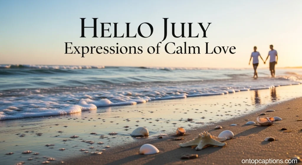Hello July Expressions of Calm Love