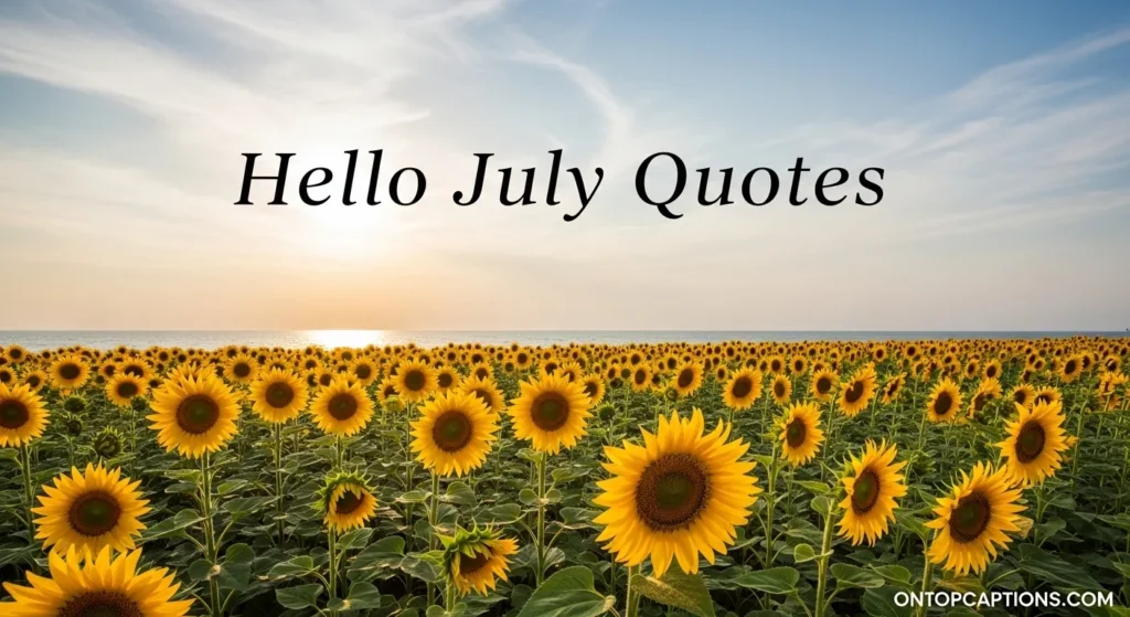 Hello July Quotes