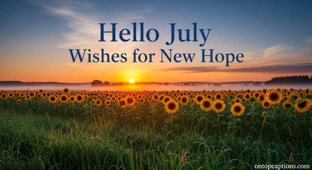 Hello July Wishes for New Hope