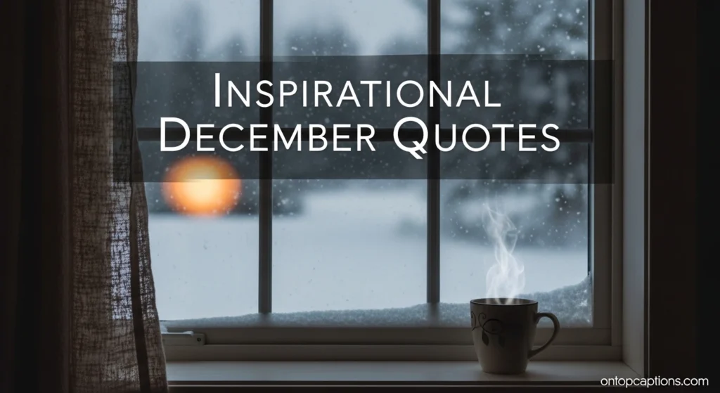 Inspirational December Quotes