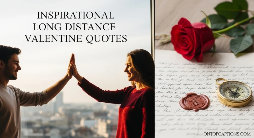 Inspirational Long Distance Valentine Quotes